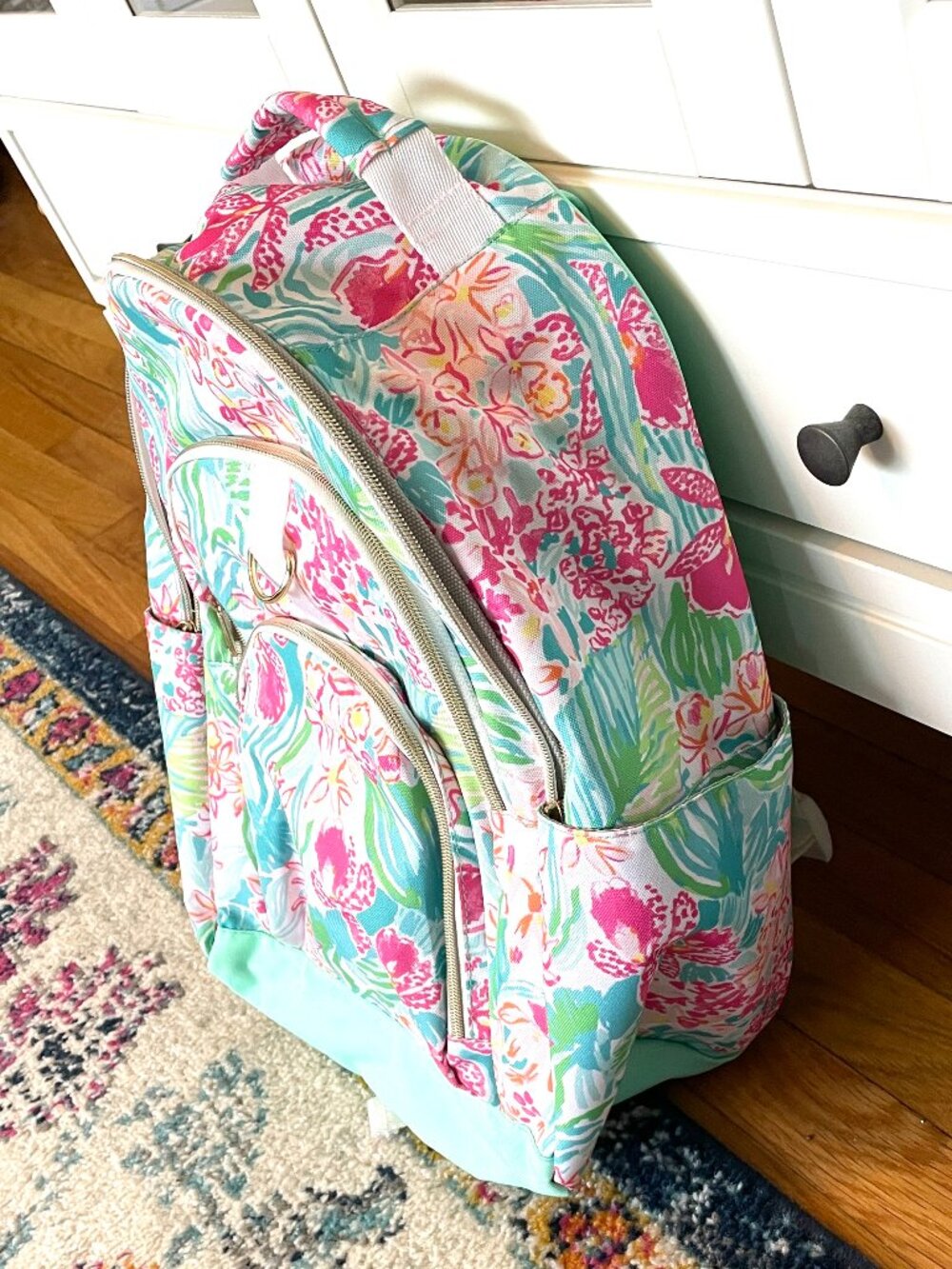 Lilly Pulitzer Viva Flora Large Backpack-EUC - Picture 2 of 16